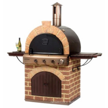 Diseño especial Gas Pizza Horno Barbacoa con chimenea